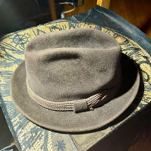 Vintage Bailey Men’s Brown Suede Leather Hat